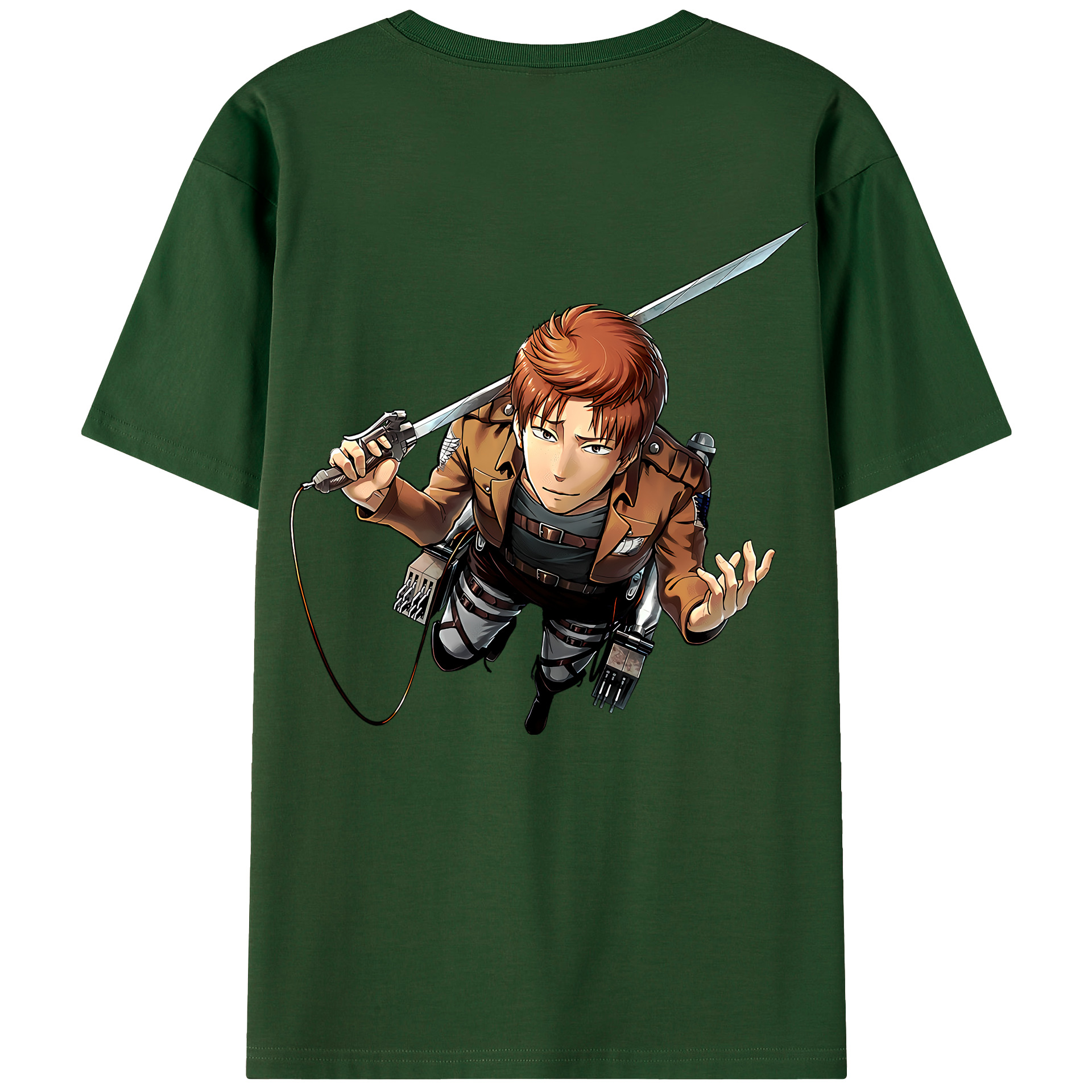（画像用） 進撃の巨人 Attack on Titan 綿100％半袖Tシャツ（背面プリント）